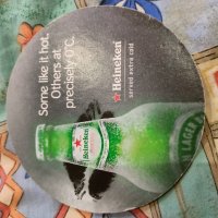 Изключително рядка подложка за бира Хайнекен Heineken , снимка 2 - Колекции - 42201703
