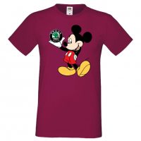 Мъжка тениска Mickey Mouse Skoda Подарък,Изненада,Рожден ден, снимка 3 - Тениски - 36577630