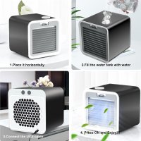 Портативен преносим охладител за въздух, Мобилен климатик, 3-в-1, снимка 4 - Климатици - 36611615
