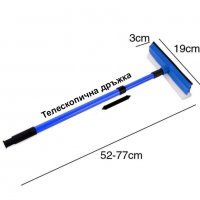 3503 Компактна стъклочистачка с телескопична дръжка, снимка 6 - Мопове, кофи, четки и метли - 39456664