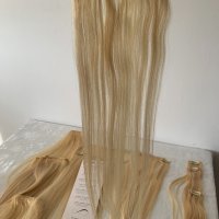 Естествена коса екстеншъни за коса, снимка 8 - Аксесоари за коса - 39708336