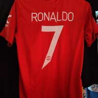 Cr7 Man Unaited Red And Black Комплект тениска шорти сезон 2023 ново Роналдо  / Ronaldo, снимка 2 - Футбол - 36904788