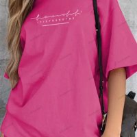 Дамски летен комплект от тениска и подходящи шорти, 6цвята - 023, снимка 4 - Комплекти - 40747448