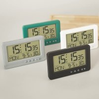 Електронен настолен часовник дигитален с осветление температура аларма, снимка 5 - Други - 42188699
