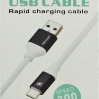 Micro USB Cable кабел за мобилни устройства, гумиран, високо качество - 300 см., снимка 2 - USB кабели - 42285214