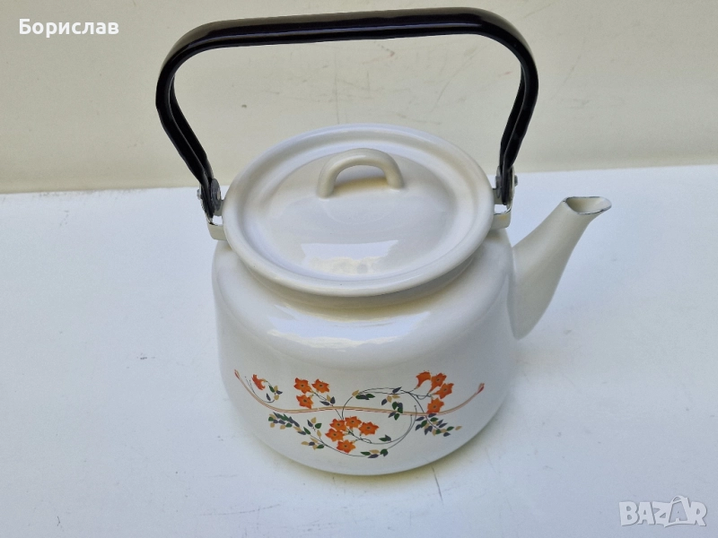 Чайник - емайлиран 3 л., снимка 1
