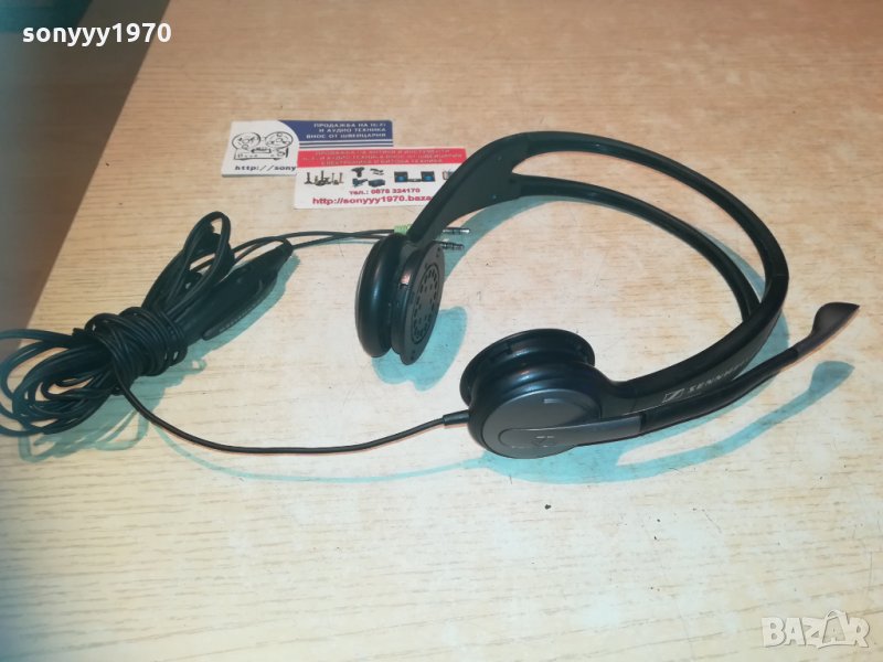 sennheiser headphones & mic-внос швеицария, снимка 1