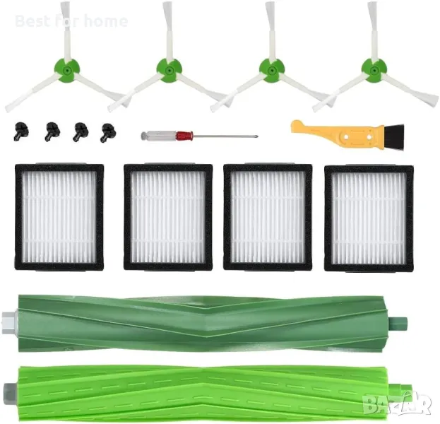 Четки и филтри за с iRobot Roomba i7 i7+ i3 i3+ i4 i4+ i6 i6+ i8 i8+/Plus E5 E6 E7 j7 Plus, снимка 1