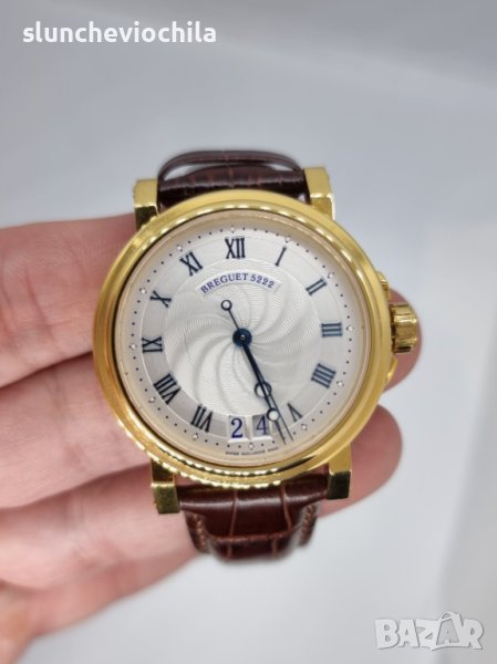 Breguet Marine Big Date Silver Dial Yellow Gold часовник, снимка 1