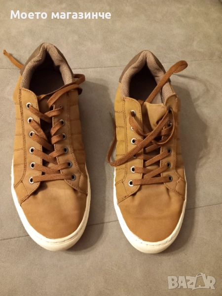 Мъжки светлокафяви кецове, № 45, снимка 1