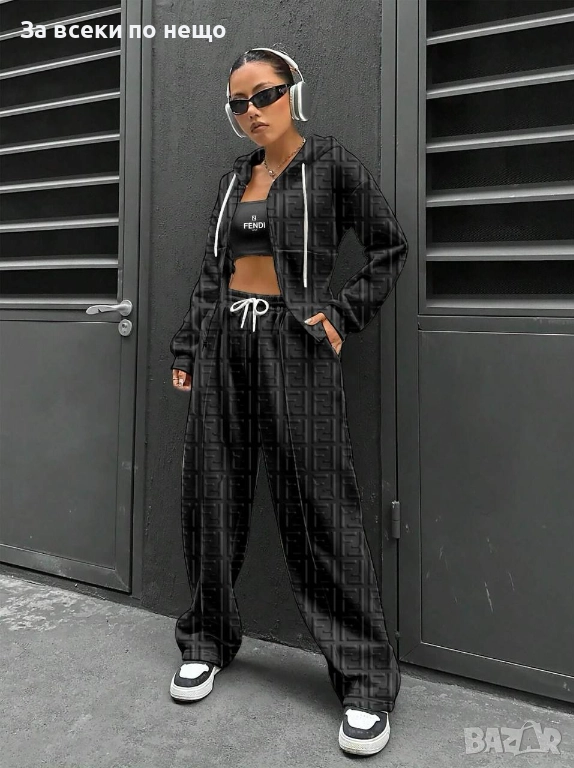 Black Weekend💯✅🖤Fendi Дамски Спортен Комплект С 3 Чати Код A1203, снимка 1