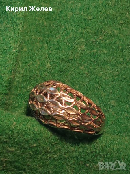 МАЙСТОРСКИ УНИКАТ СРЕБЪРЕН СТАР ПРЪСТЕН ФИЛИГРАНЕН ТИП ФИНА РЪЧНА ИЗРАБОТКА СРЕБРО 925 БИЖУ 26623, снимка 1