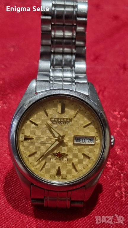 Винтидж оригинален мъжки ръчен часовник Citizen Automatic с 21 камъка, снимка 1