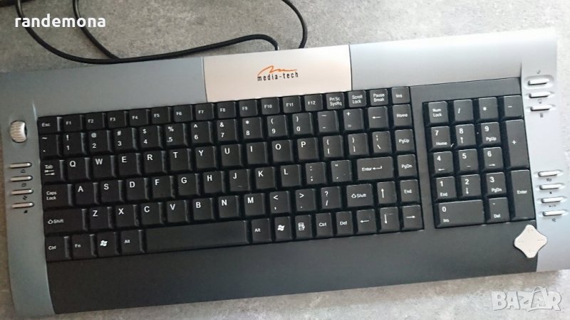 Клавиатура Black-Silver USB+PS/2, снимка 1