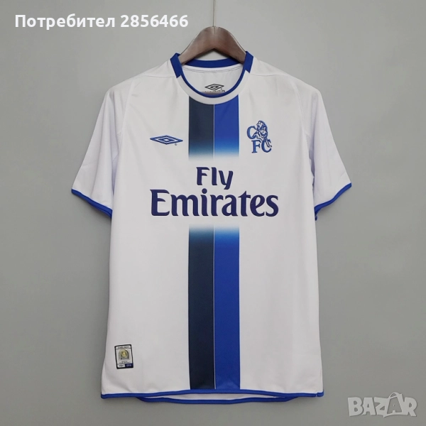 Мъжка ретро футболна тениска Chelsea F.C. season 03/05 размер XXL, снимка 1