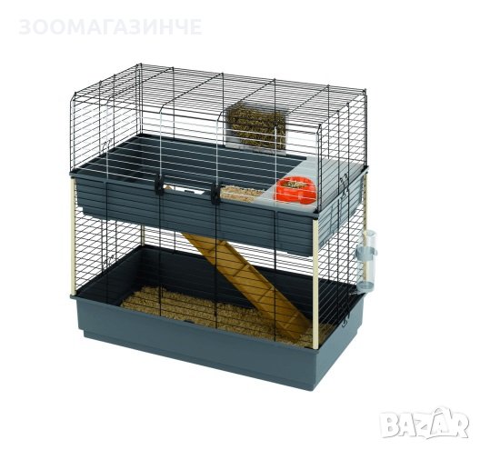 КЛЕТКА ЗА ЗАЙЦИ 99 Х51,5 Х 97,5 см Ferplast - Cage Rabbit 100 Double, снимка 1