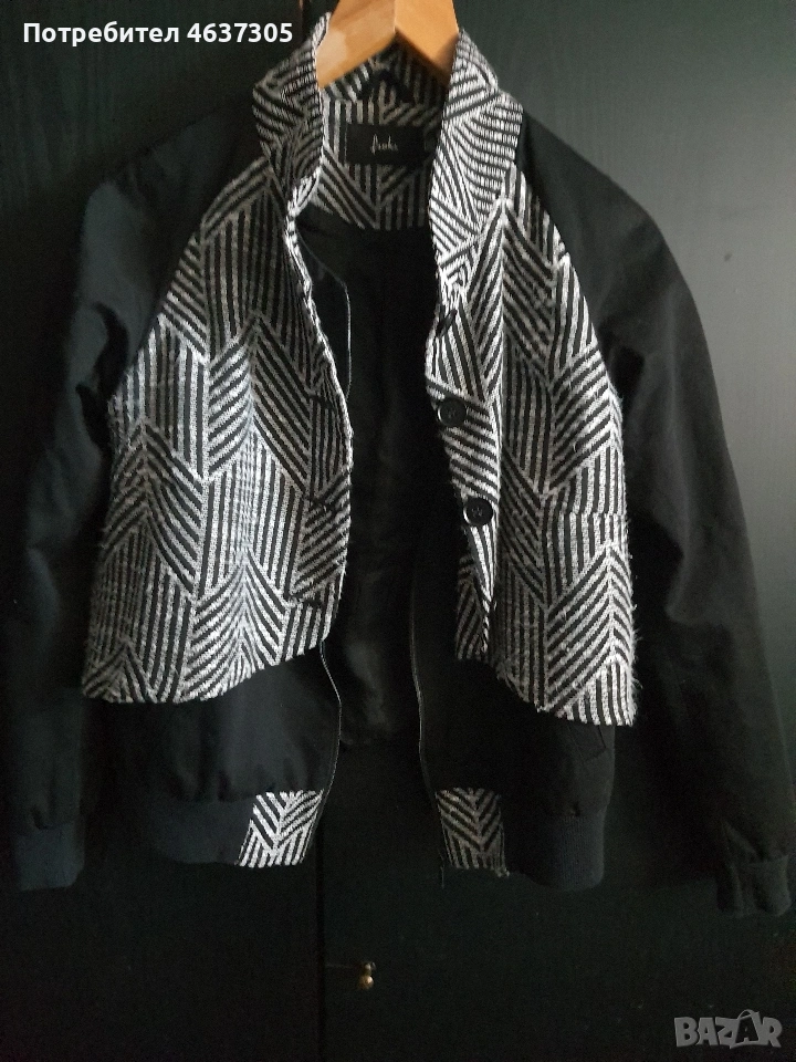 марково сако с платка и двойно закопчаване, снимка 1