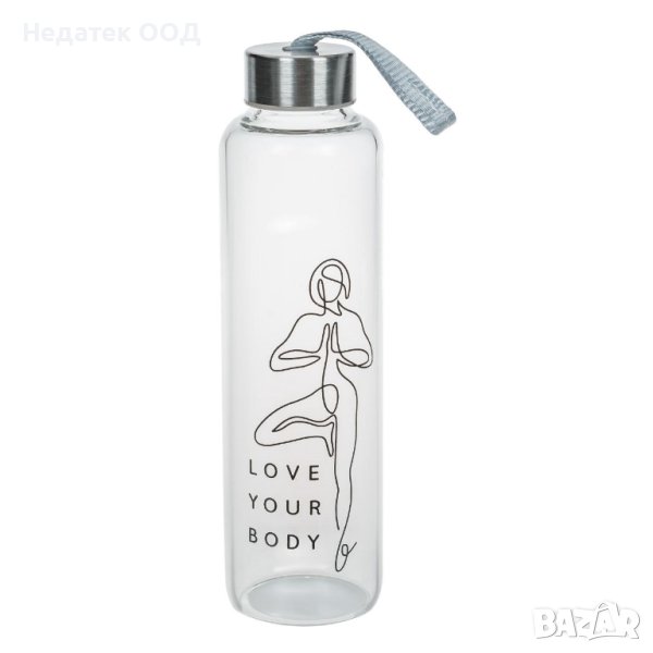Спортна бутилка, LOVE YOUR BODY, 500мл, снимка 1
