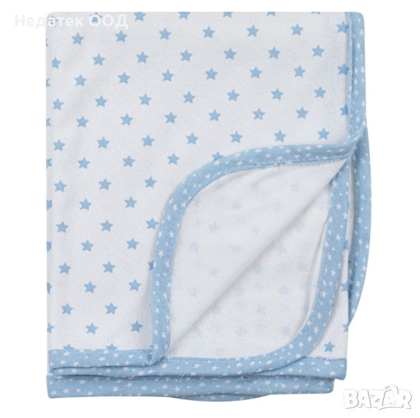 Одеяло за кошара Ciel Stars, Памук, Екрю/ син, 90x80 см, снимка 1