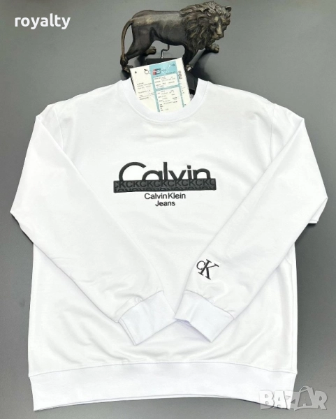 Calvin Klein Бяла Мъжка Блуза , снимка 1