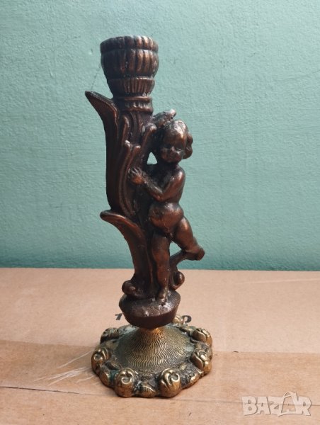 Бароков свещник-фигуративен, снимка 1