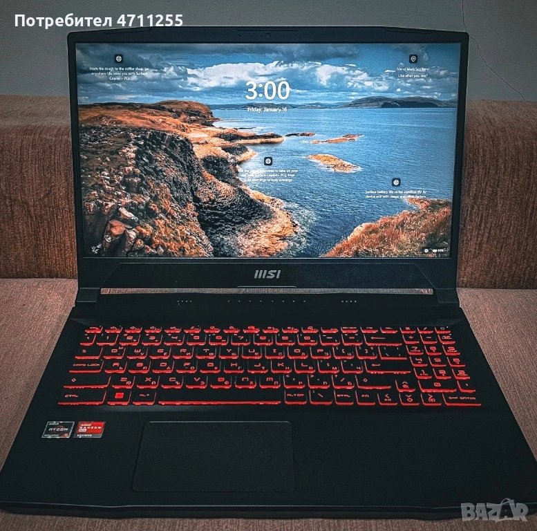 Лаптоп MSI Bravo 15 B5DD , снимка 1