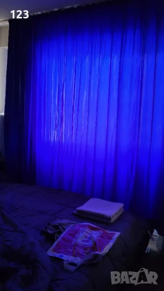 Синя завеса перде, снимка 1