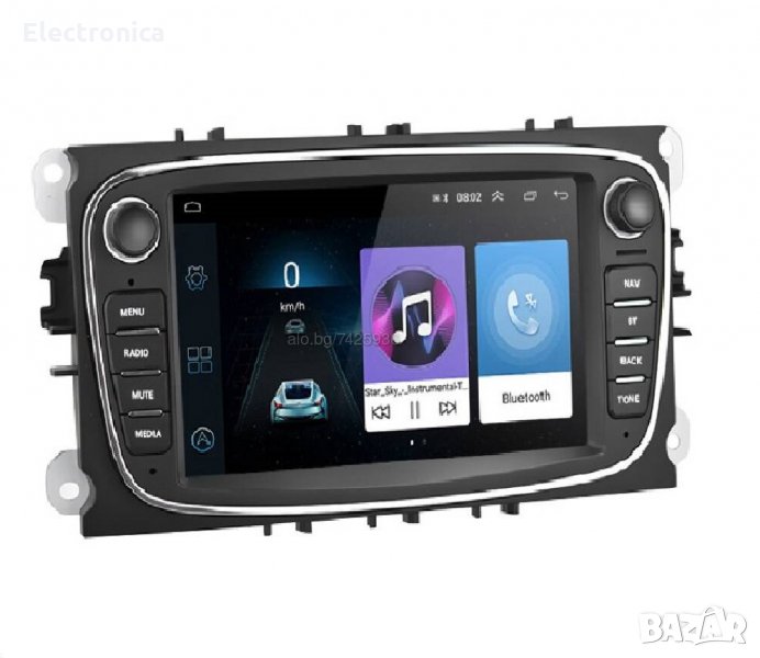 Мултимедия Android Ford Mondeo Focus Galaxy S-Max C-Max Kuga 2DIN, снимка 1