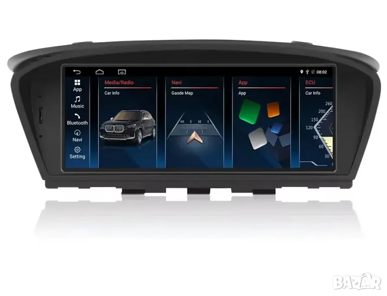 Мултимедия, BMW E60, E90, E91, 3, 5, 2005-2008, Двоен дин, Навигация, дисплей, екран Android, BMW, снимка 1