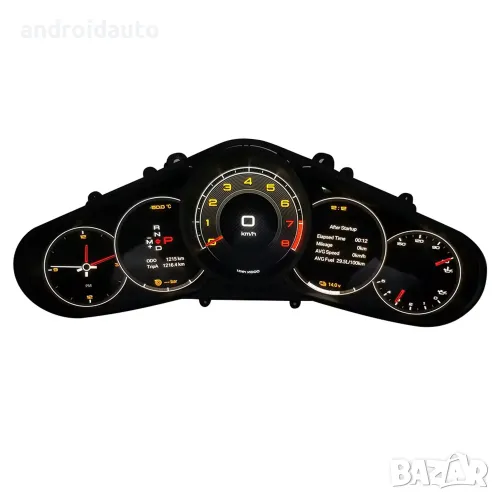 Дигитален километраж LCD 12.3" Porsche Cayenne/Panamera LINUX SYSTEM, снимка 1