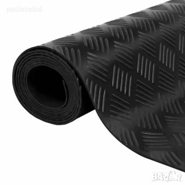 Подова настилка ( ГУМА ) Размер 10 м Х 1,20 м С форма на релефа рифел или паричка, снимка 1