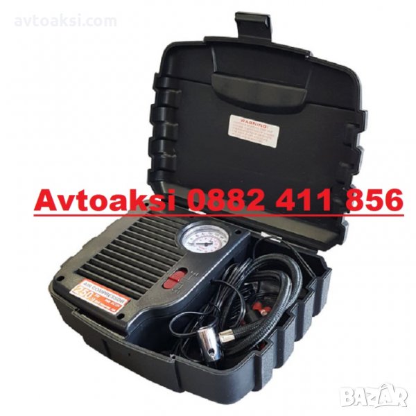 Компресор за гуми в куфар -- 644, снимка 1
