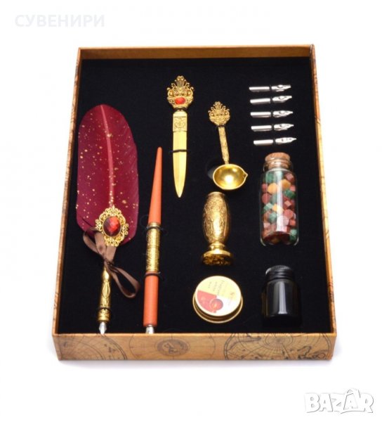 Луксозен калиграфски комплект Хари Потър , снимка 1