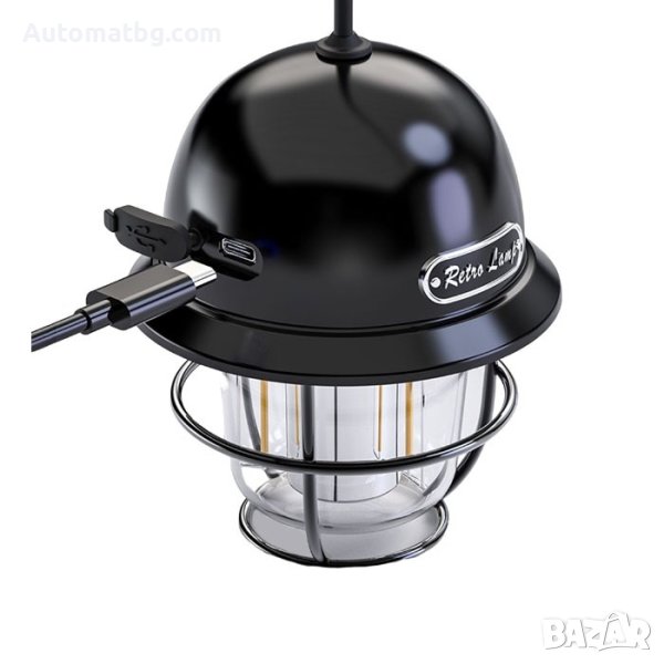 Лампа за къмпинг Automat, 12V, 200Lm, Led, С кабел за зареждане, снимка 1