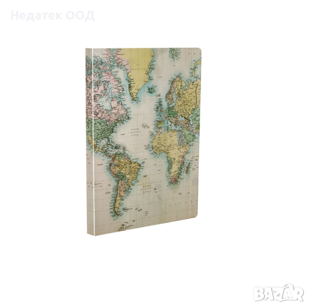 Папка А4, ретро Карта на Света, 40 слайда, снимка 1