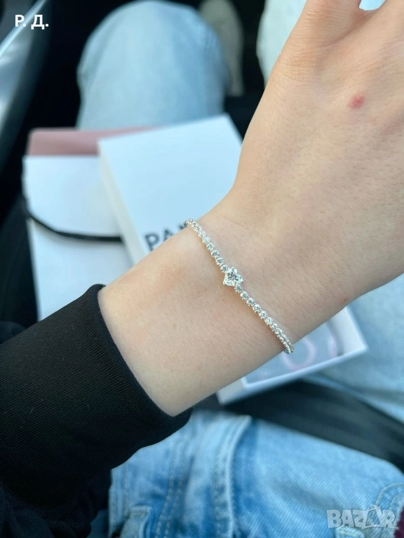 Оригинална гривна Пандора с кутийка и торбичка, снимка 1