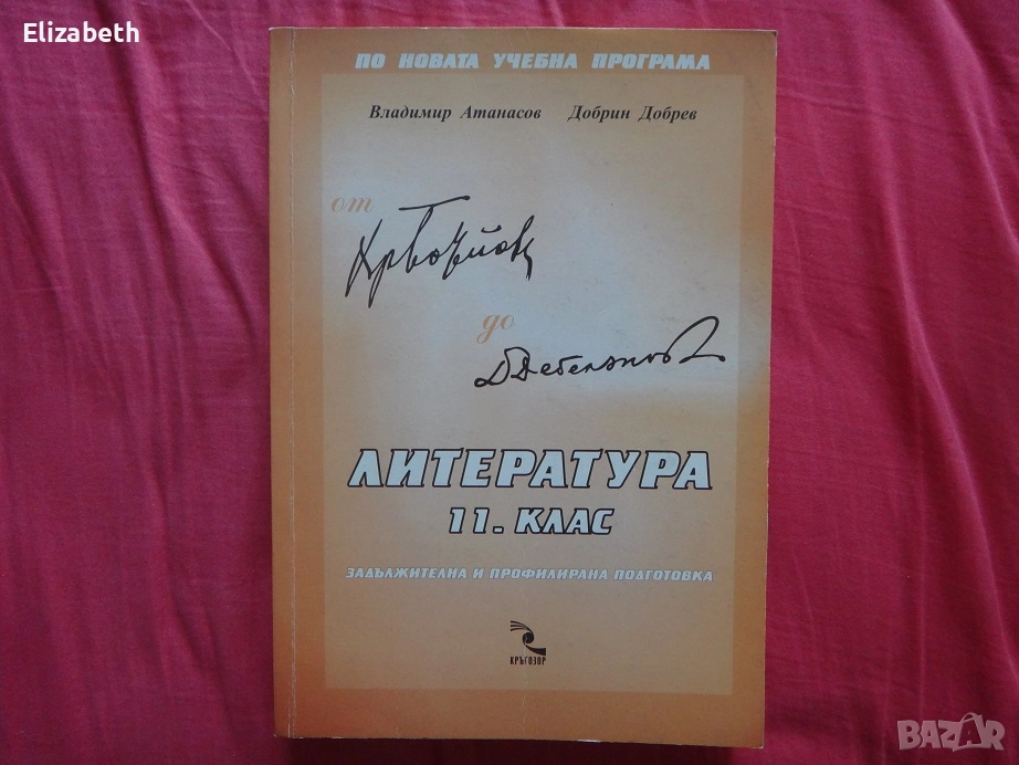 Литература за 11 клас – По новата учебна програма, издателство Кръгозор, София 2001г., снимка 1