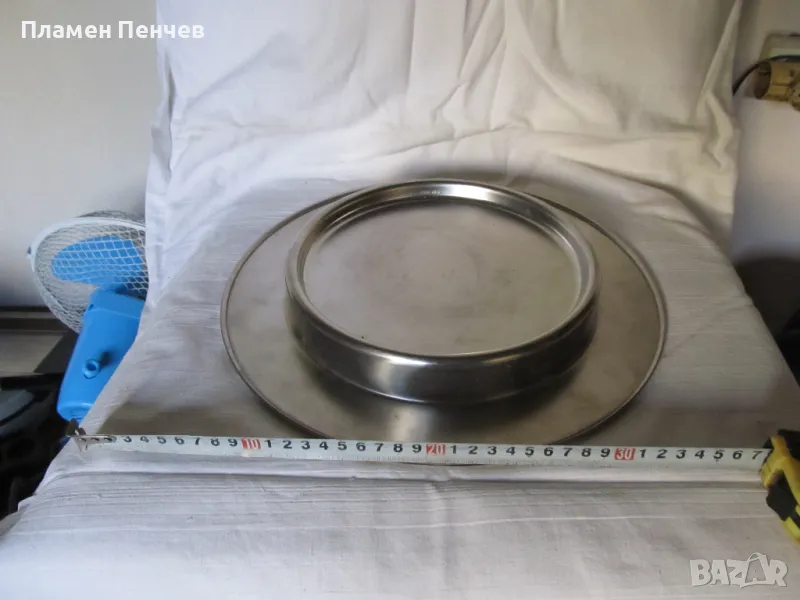 чиния за домашни любимци - хром, снимка 1