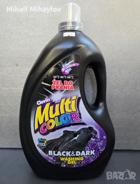 Продавам полски гел за пране Clovin Multi Color с ланолин за черно пране 4л, снимка 1