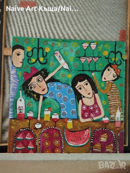 Картина платно маслени акрилни бои размер 42 /42, снимка 1