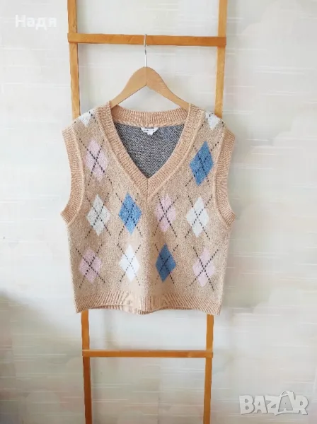 Дамски пуловер без ръкави Clockhouse, снимка 1