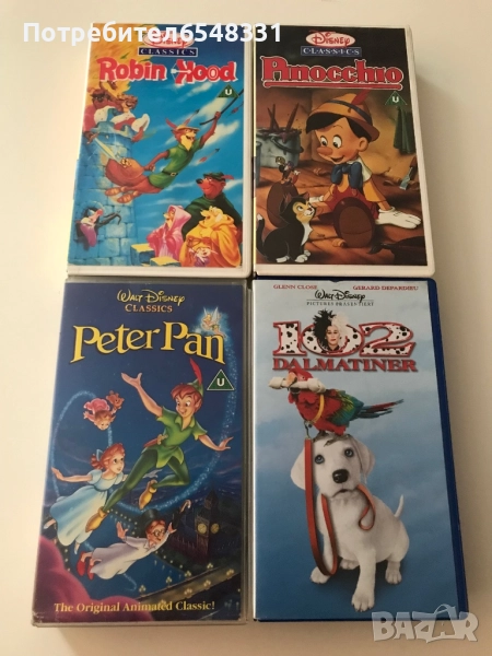Видеокасети анимации на Disney VHS , снимка 1