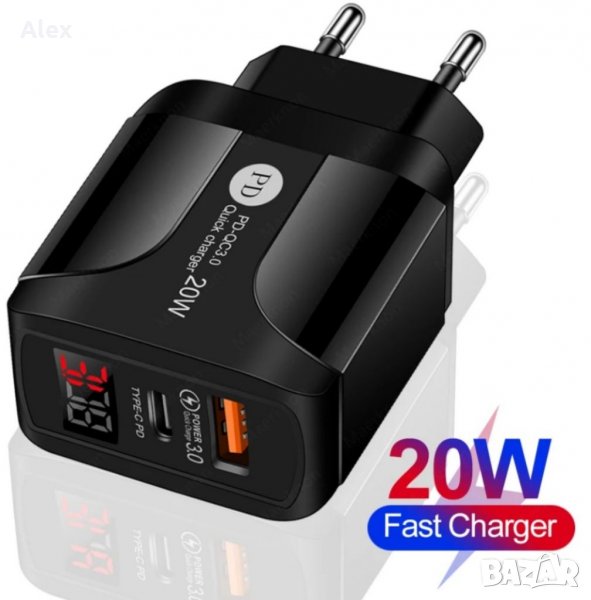 Зарядно 20W MIX USB i TIPE C, снимка 1