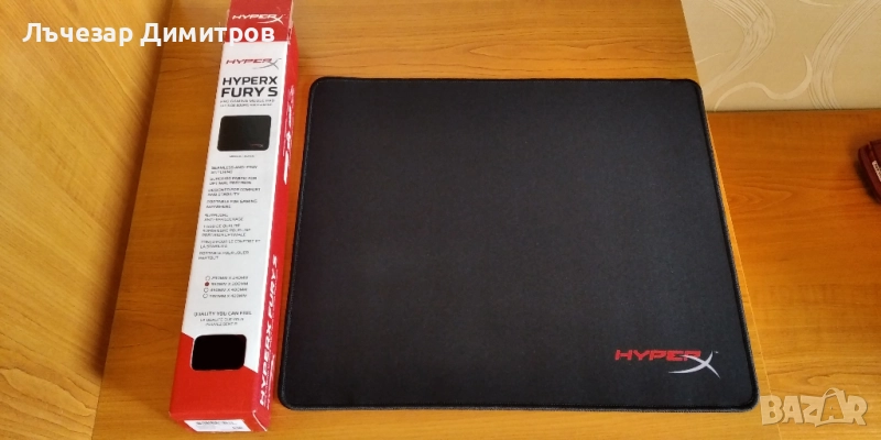 Подложка за мишка Kingston HyperX Fury S Pro S, черна, 290 x 240 мм, снимка 1