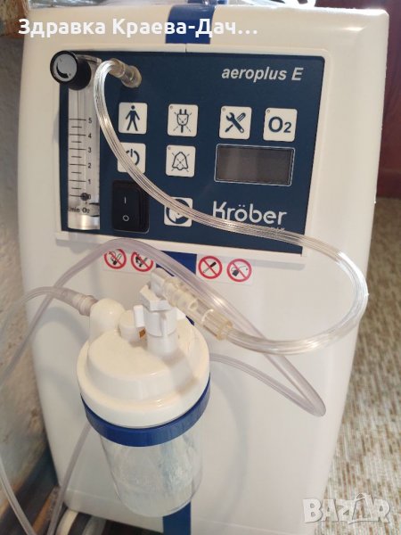 Кислороден концентратор Krober Aeroplus E + подарък кислородна бутилка портативна малка с винтила , снимка 1