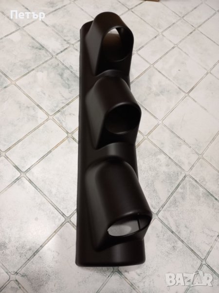 Стойка за конзола 52мм, тройна стойка за измервателен уред, бустметър, буустметър,колонка, снимка 1