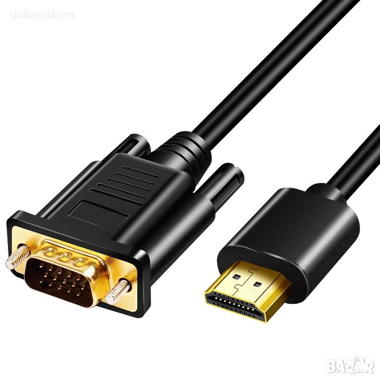 HDMI към VGA активен кабел 1080p – 1 м, снимка 1