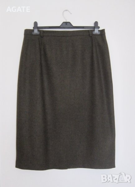 Елегантна маслинено зелена пола CAVITA, снимка 1