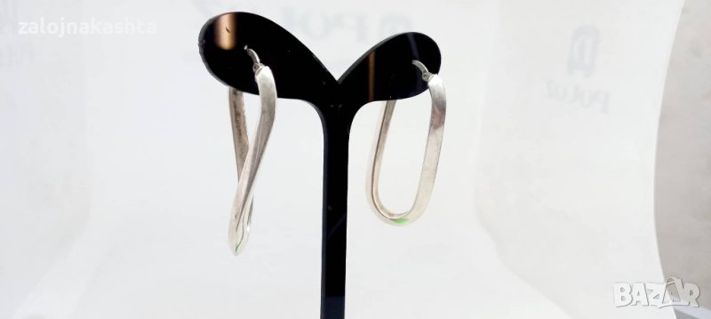 Сребърни обеци-7,21гр/925, снимка 1