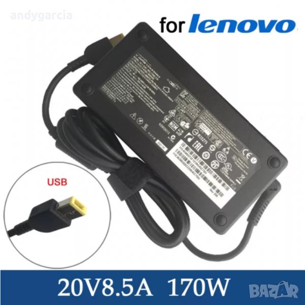  170W 20V 8.5A зарядно Lenovo Legion 5 7 IdeaPad Gaming Thinkpad P50/51/52/53/15/70/71/72/17/W540-41, снимка 1